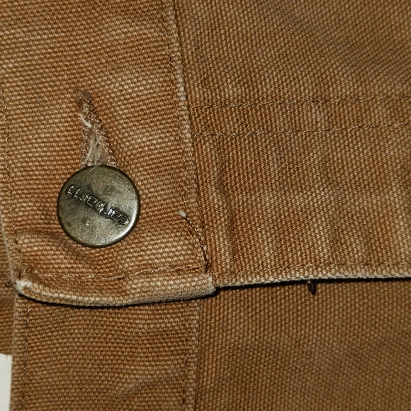 Carhartt Men's Size 42x34 Made in USA 100% Cotton Work Pants - Picture 3 of 13